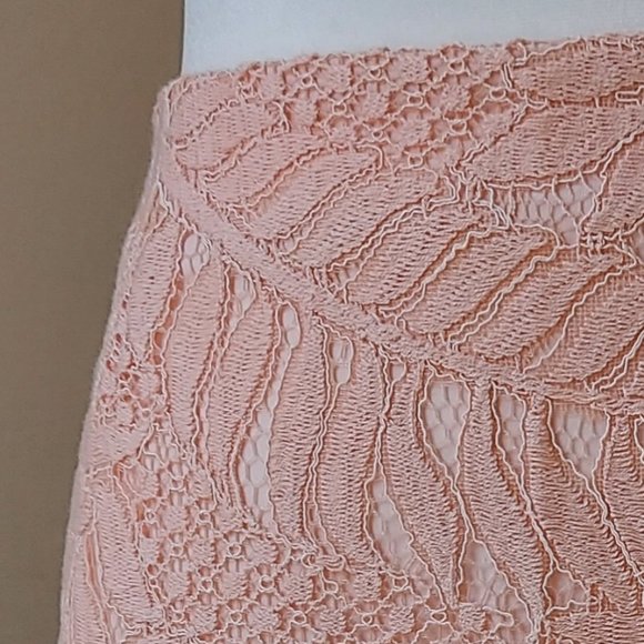 NWT Lovers & Friends Pink Lace Skirt Papaya Sz L - Picture 5 of 17